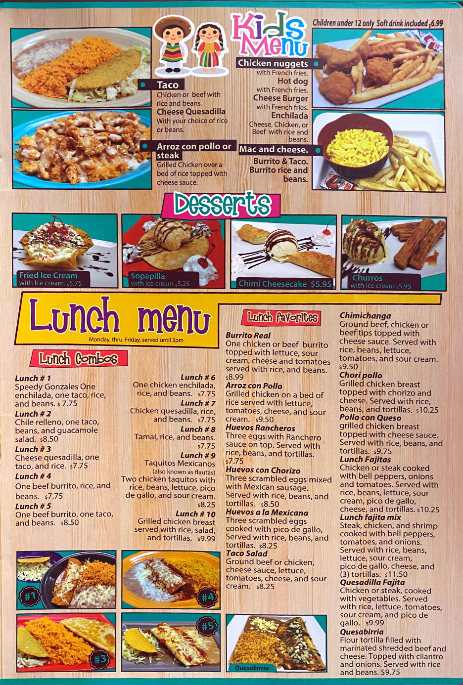  Casa Charro  menu 10